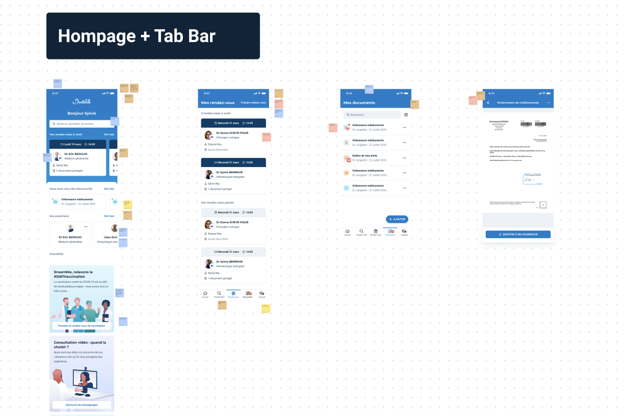 Mobile app designs - Doctolib