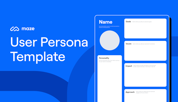 Screenshot showing a user persona template