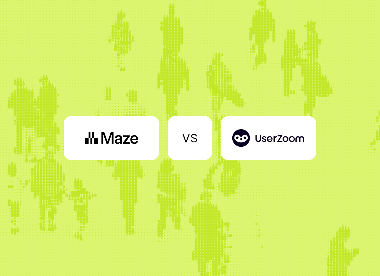 Maze vs. UserZoom: Which is right for research with your users?