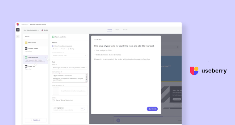 Useberry’s heatmaps for usability testing and feedback from real users