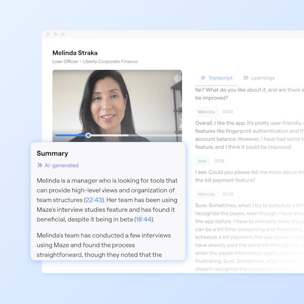 Automated Interview Summary with AI - Maze