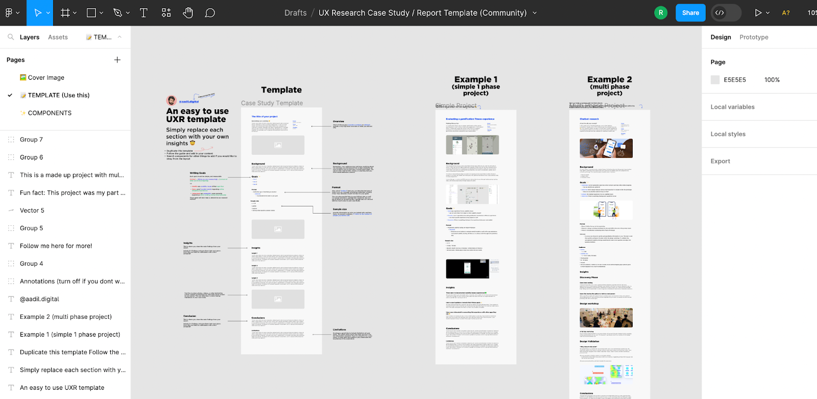 how to write user research report