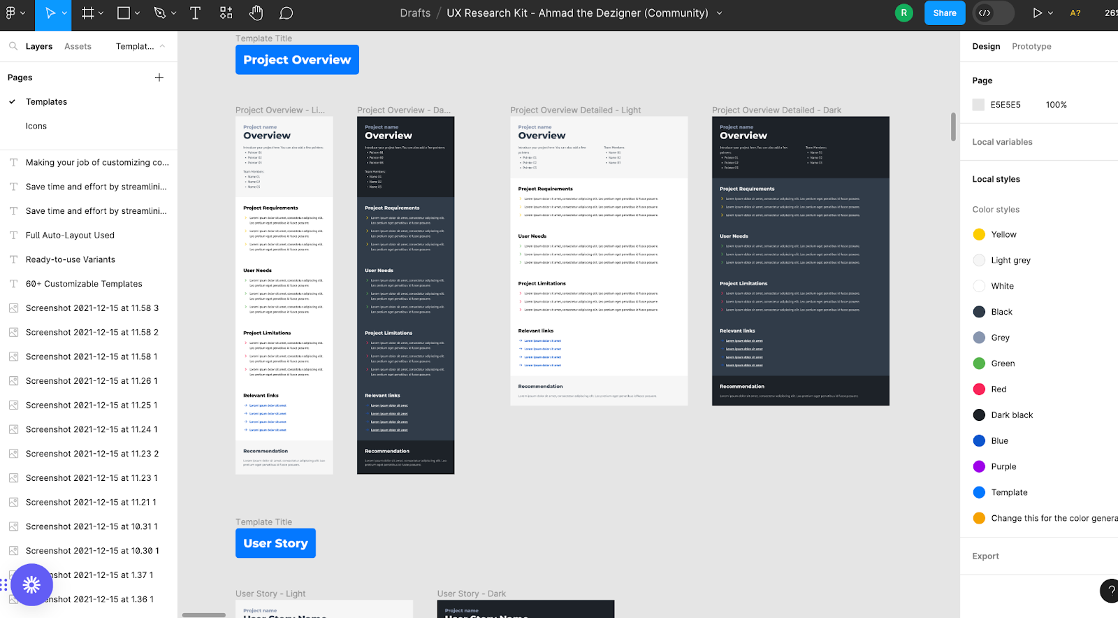 user research summary examples