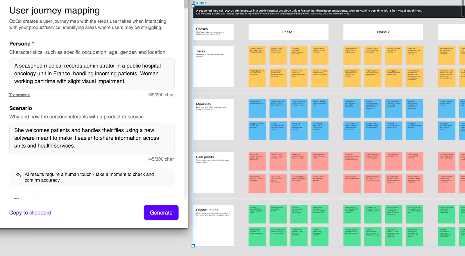 user persona ai ux research tool