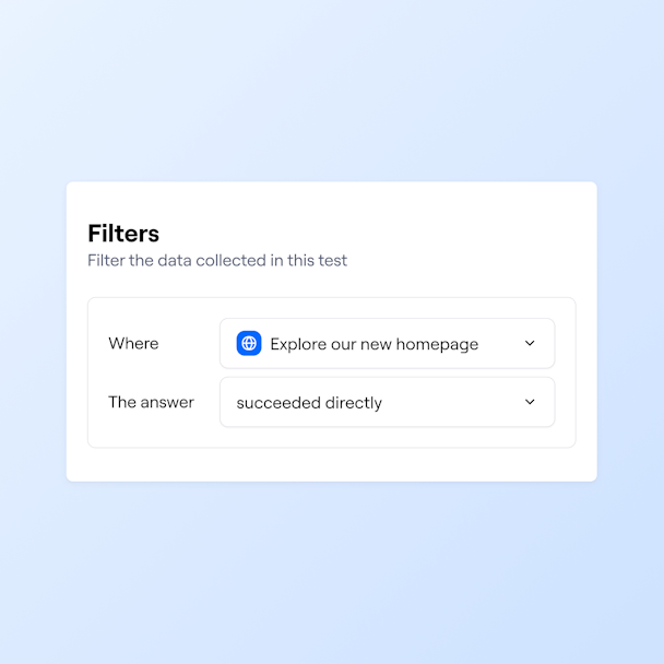 Reporting filters - Maze