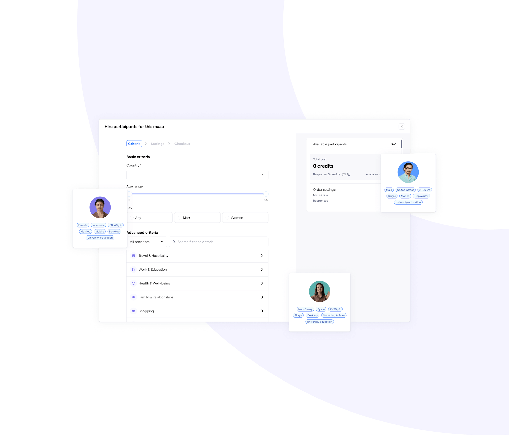 Maze Panel | Recruit participants for product research