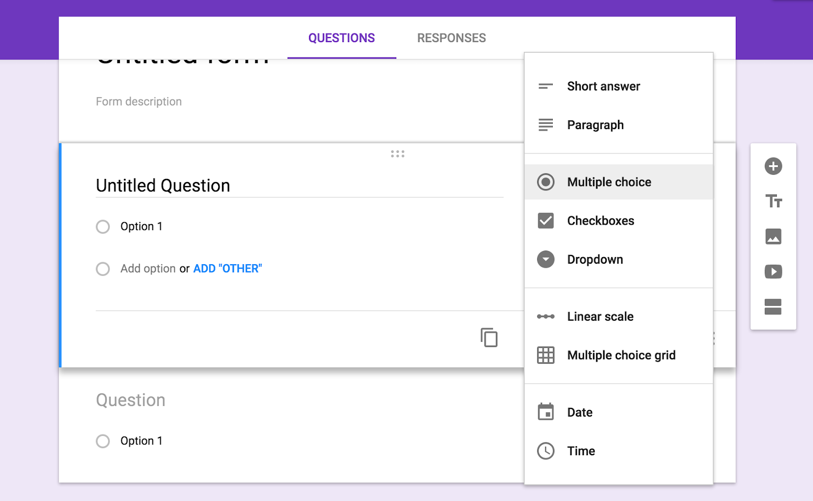 google forms ux survey tool