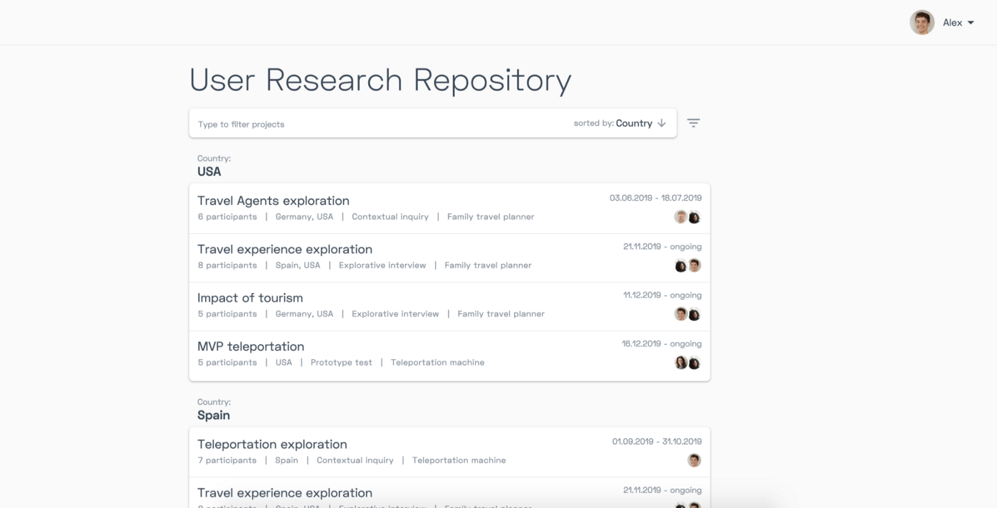 user research repository condens