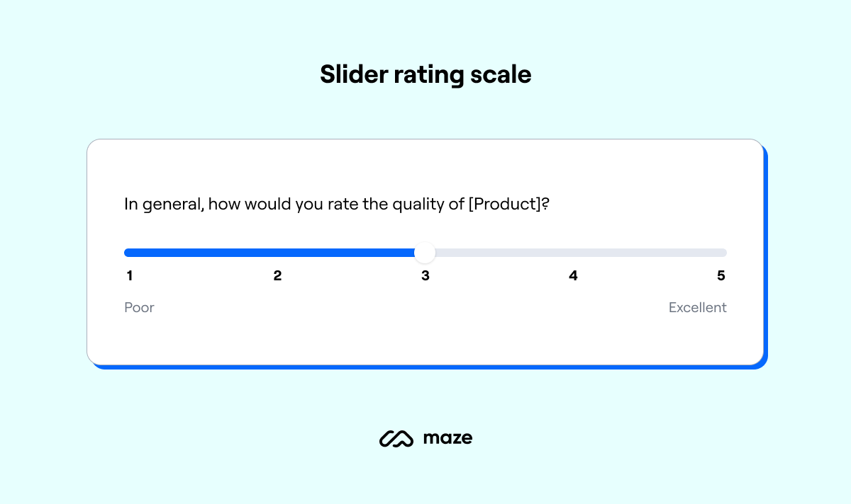 slider rating scale