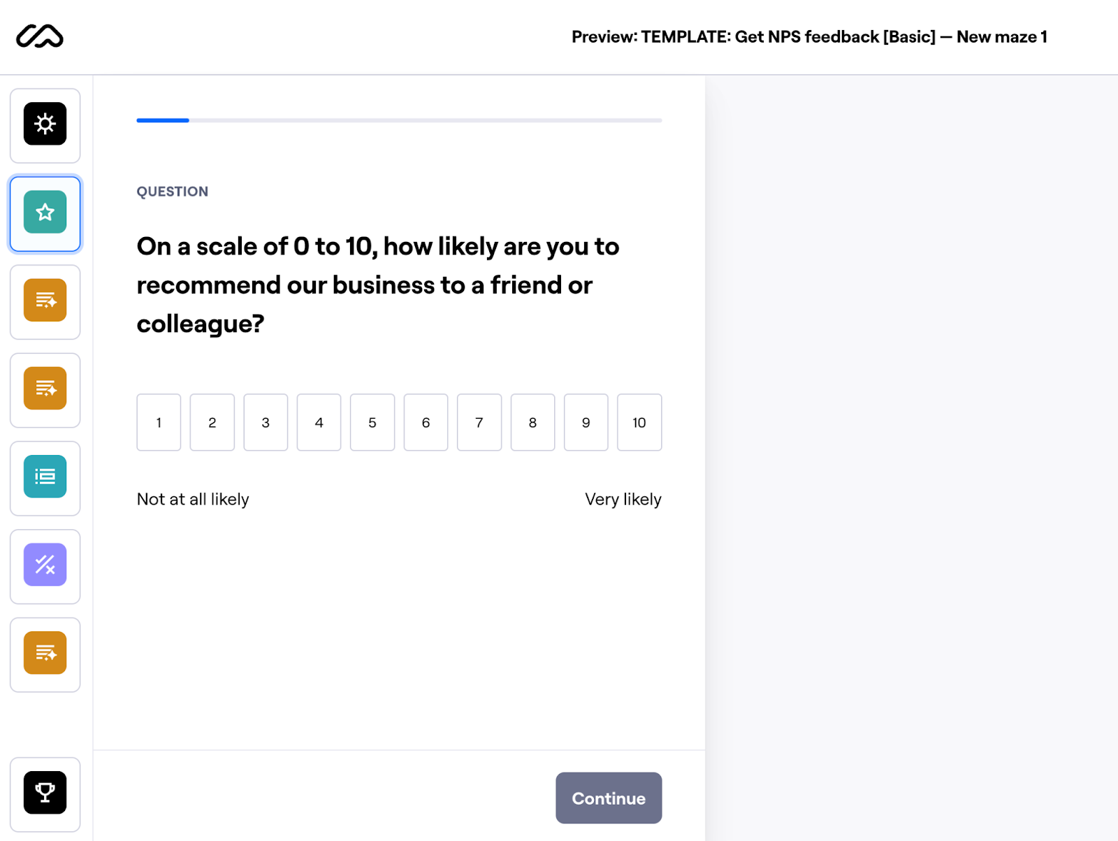 customer experience survey template NPS