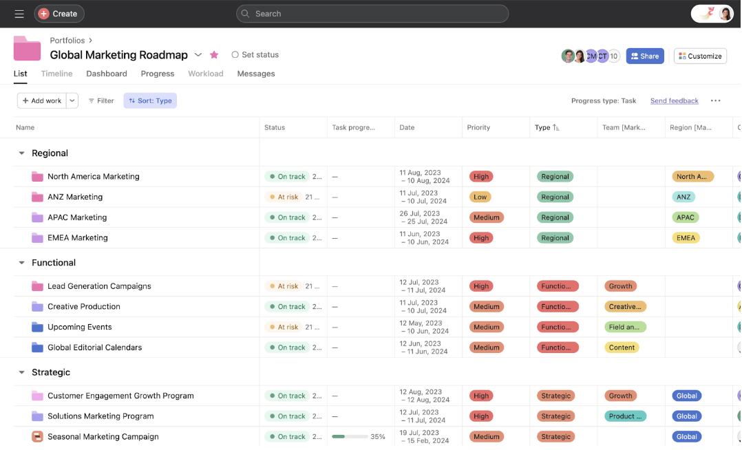 asana user centered design example