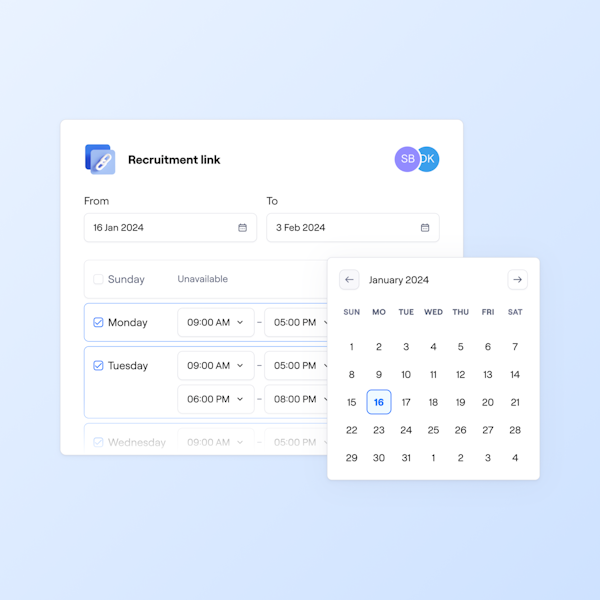 Enjoy hassle-free interview scheduling