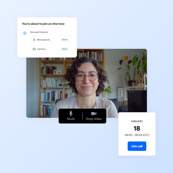  Frictionless interview sessions
