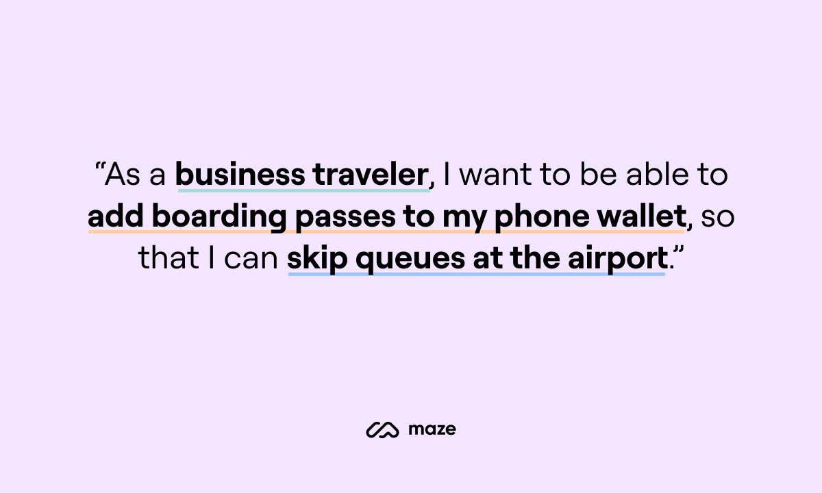user story example