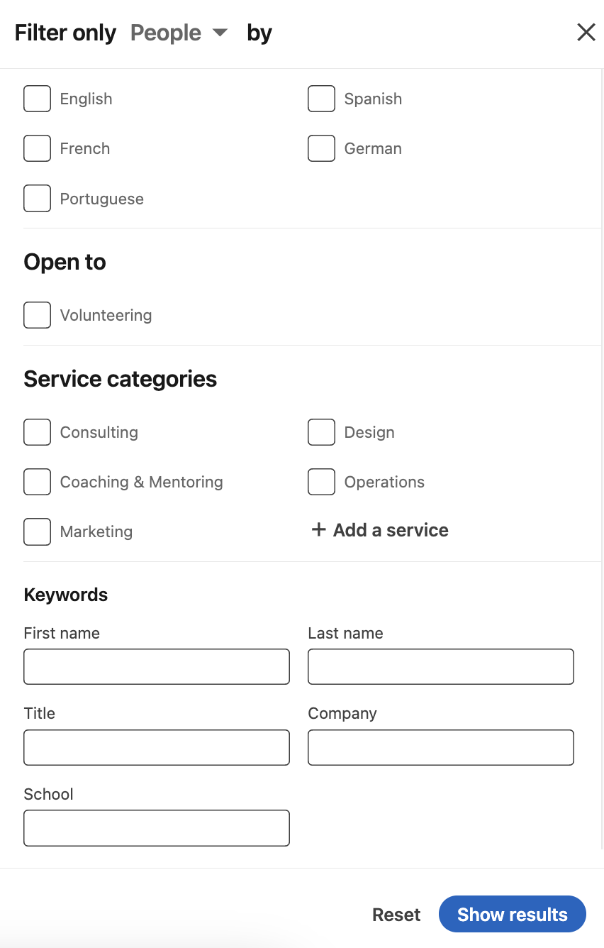 linkedin participant recruitment method