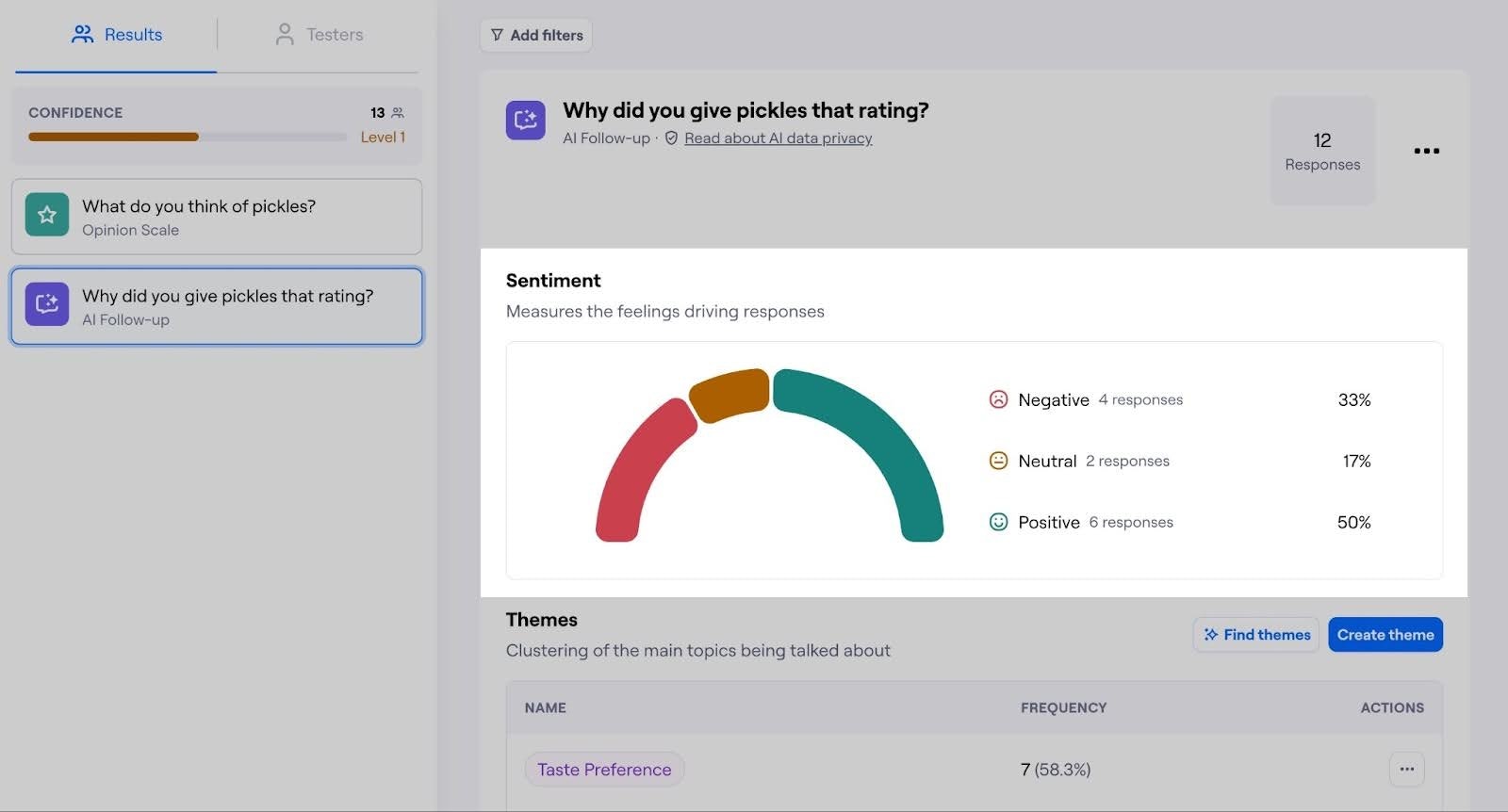 maze sentiment analysis user interview ai
