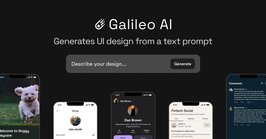 galileo ai tools for product design