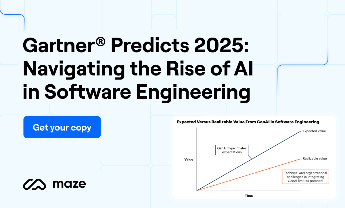 Gartner® Predicts: Navigating the Rise of AI in Software Engineering | Maze