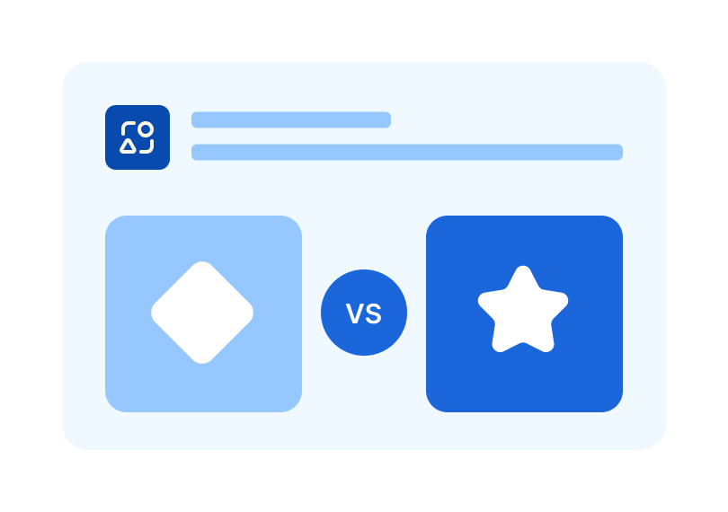 Compare two design prototypes
