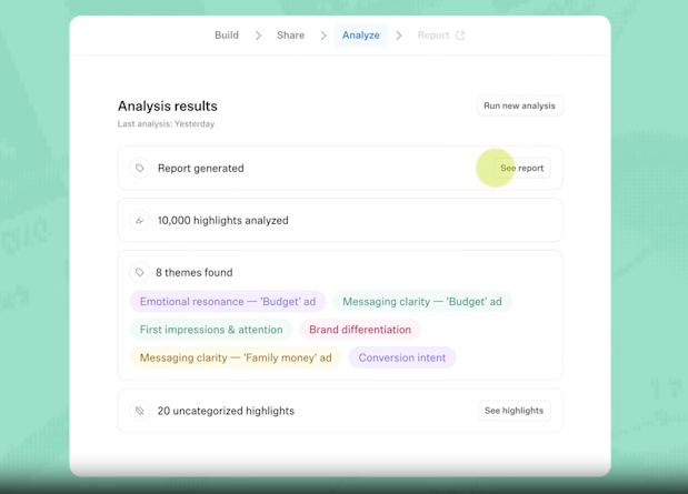 Turning interviews into actionable insights