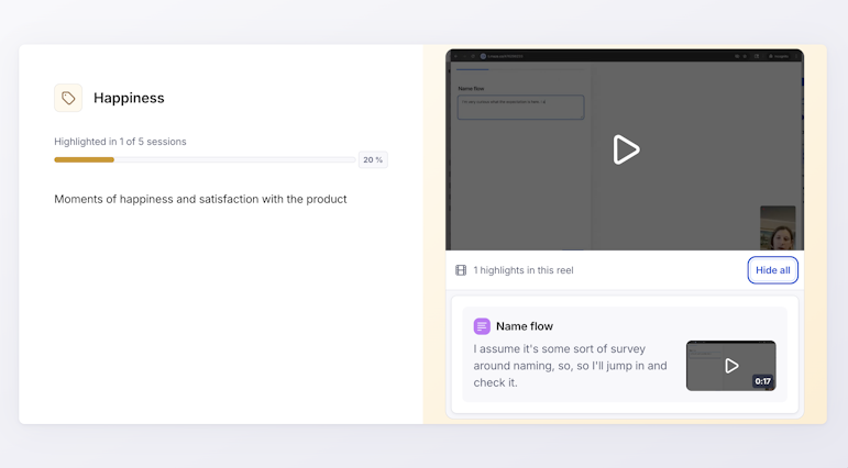 Maze AI generates theme summaries