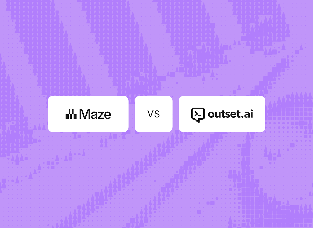 Maze vs. Outset: Which AI research platform is right for your team?