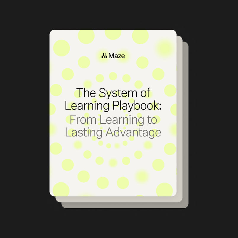 The System of Learning Playbook