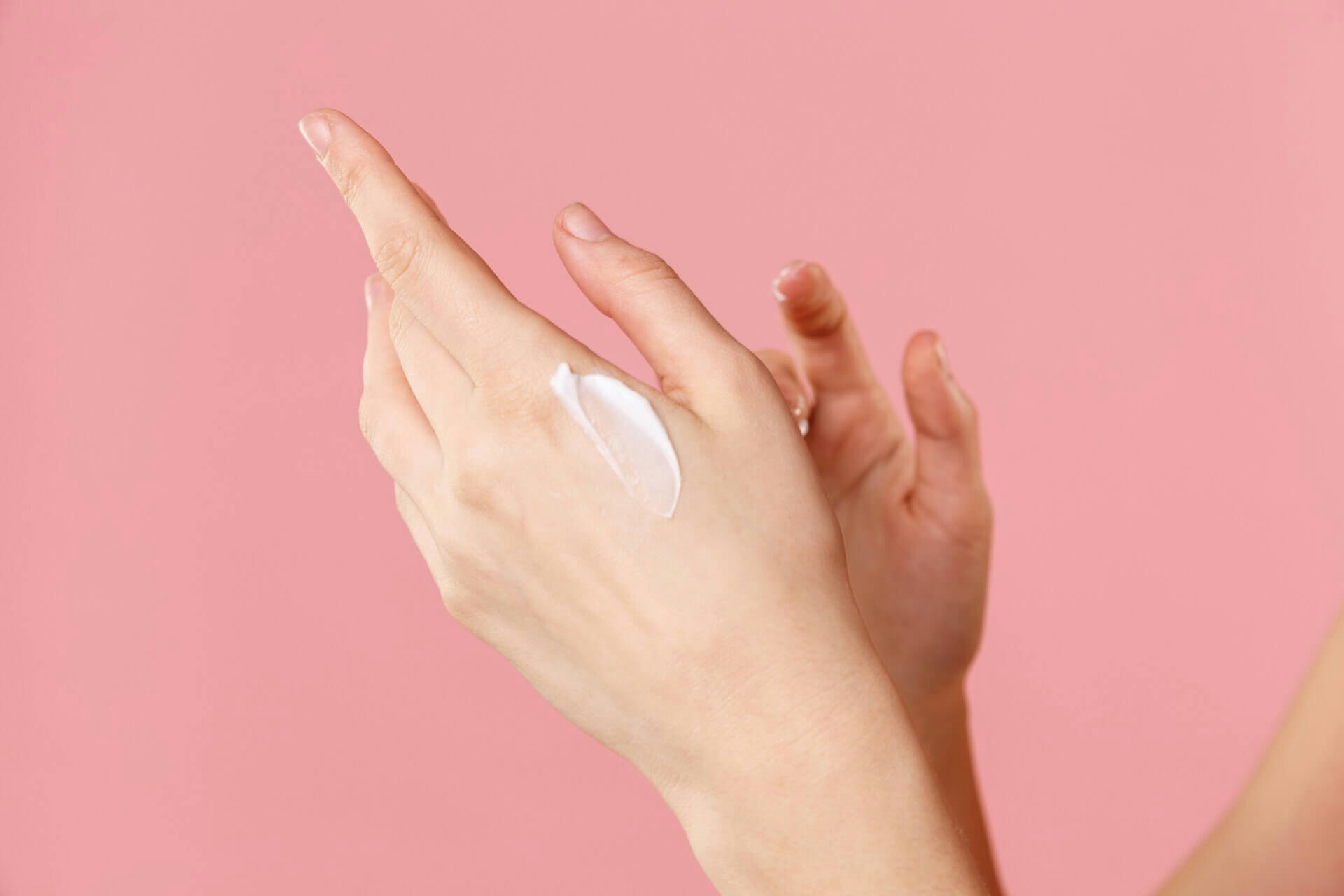 hands with moisturizer