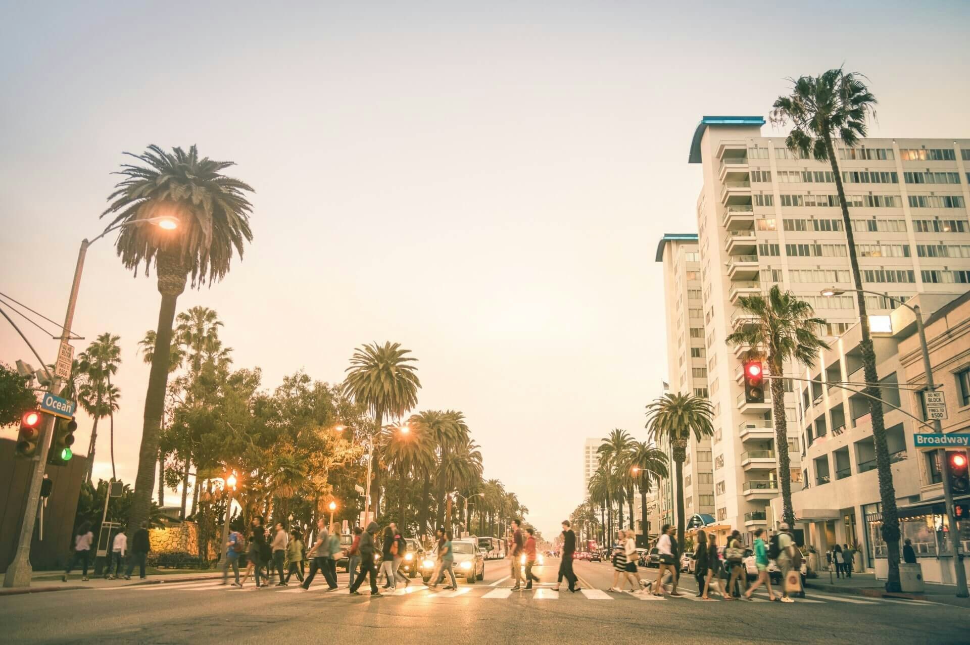 street in los Angeles