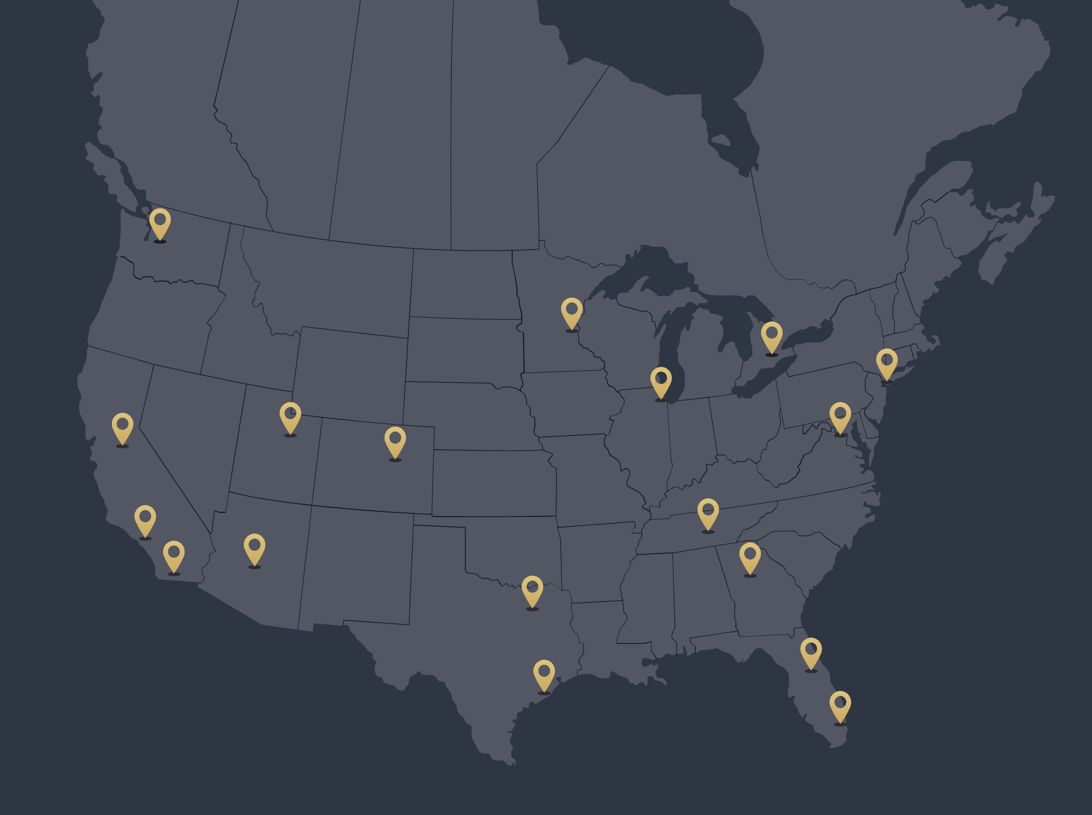Map locations