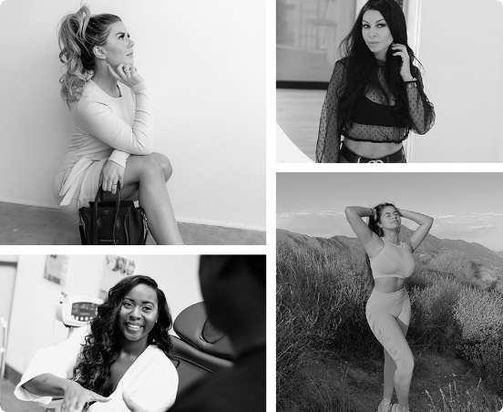 collage of patients who received airsculpt