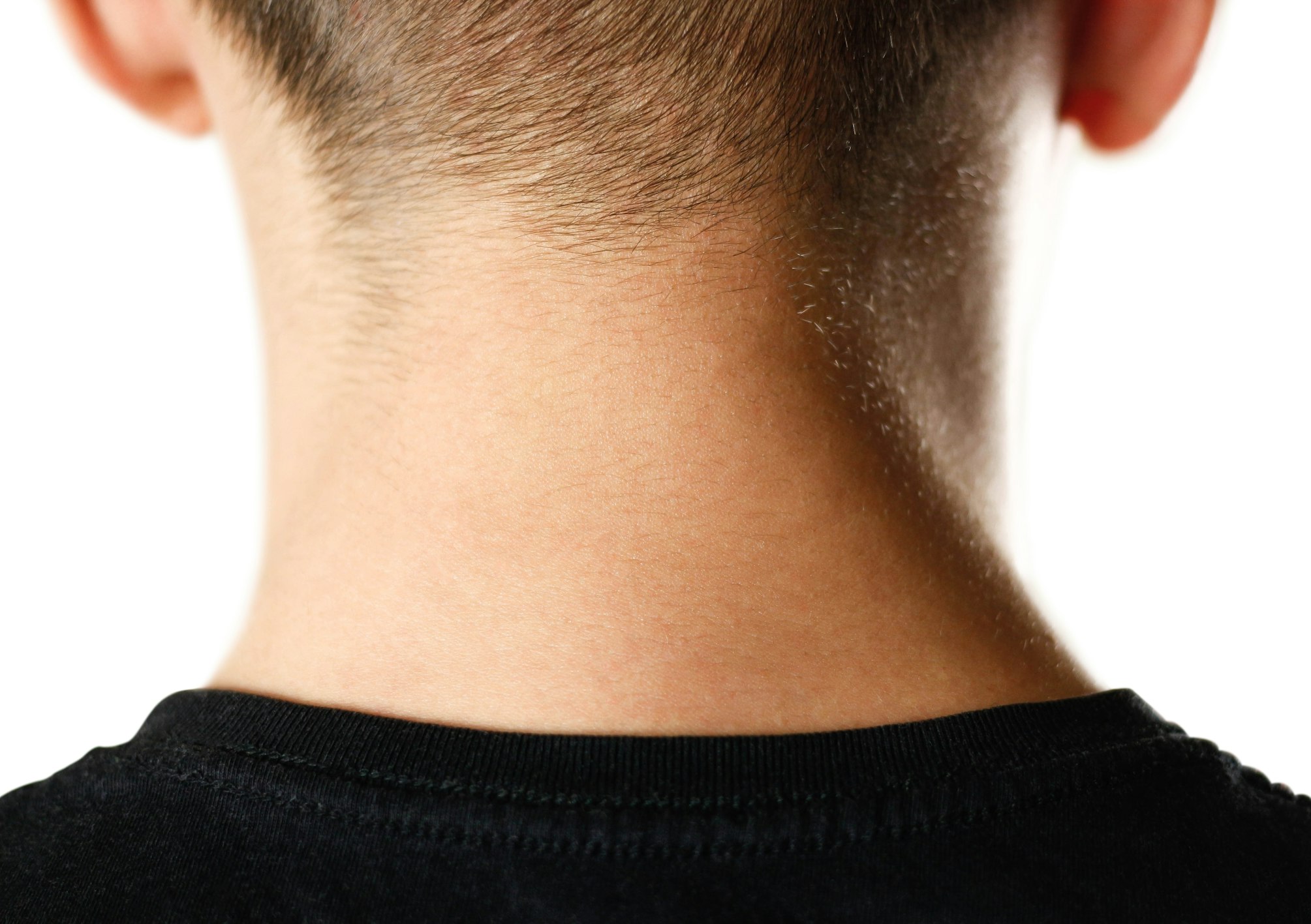 back of male neck