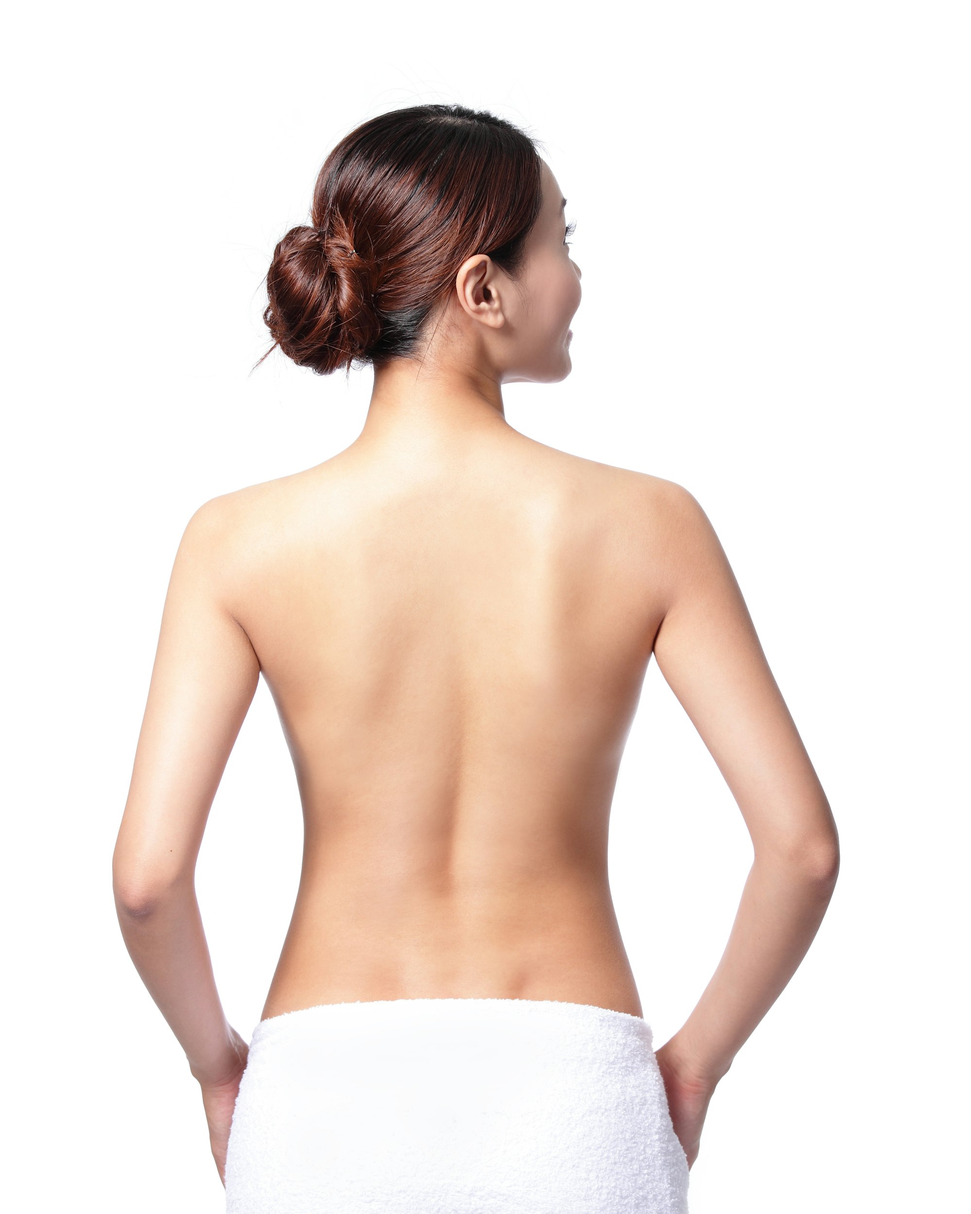 Woman with toned back