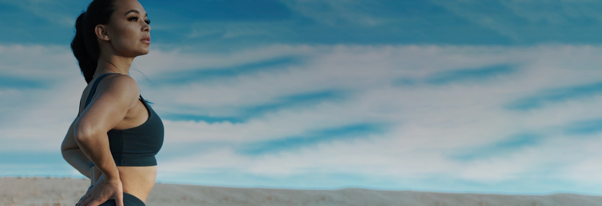 woman staring into the distance