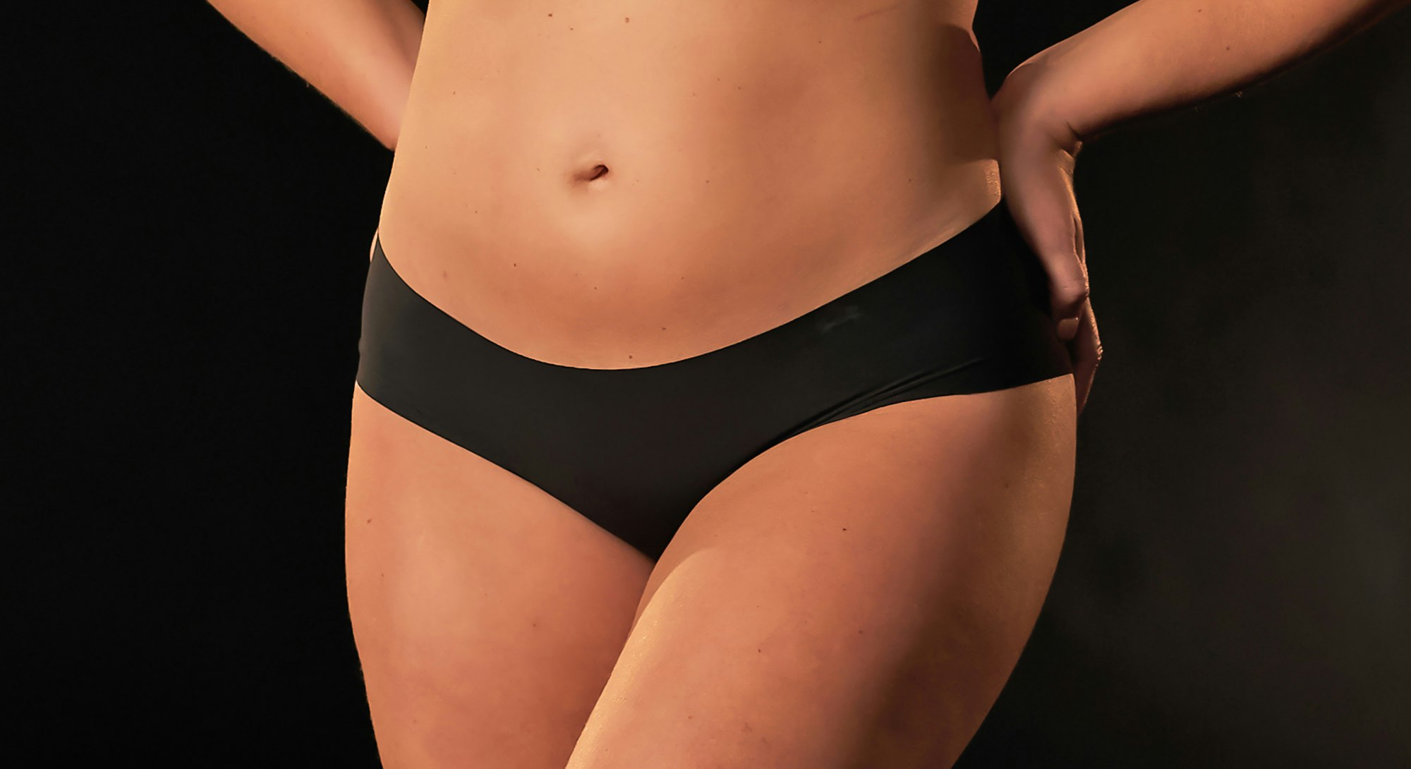 Womans pubic area