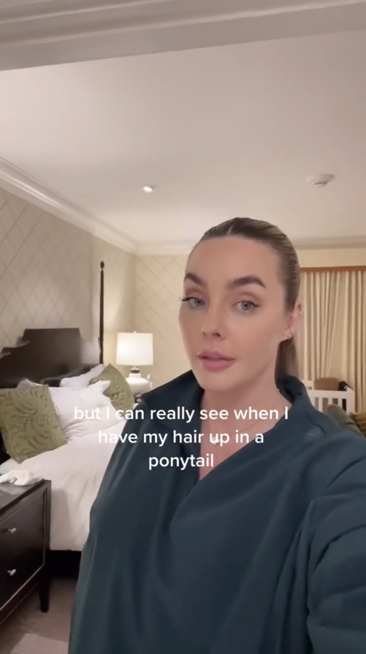 Lauryn Bosstick with hair in ponytail