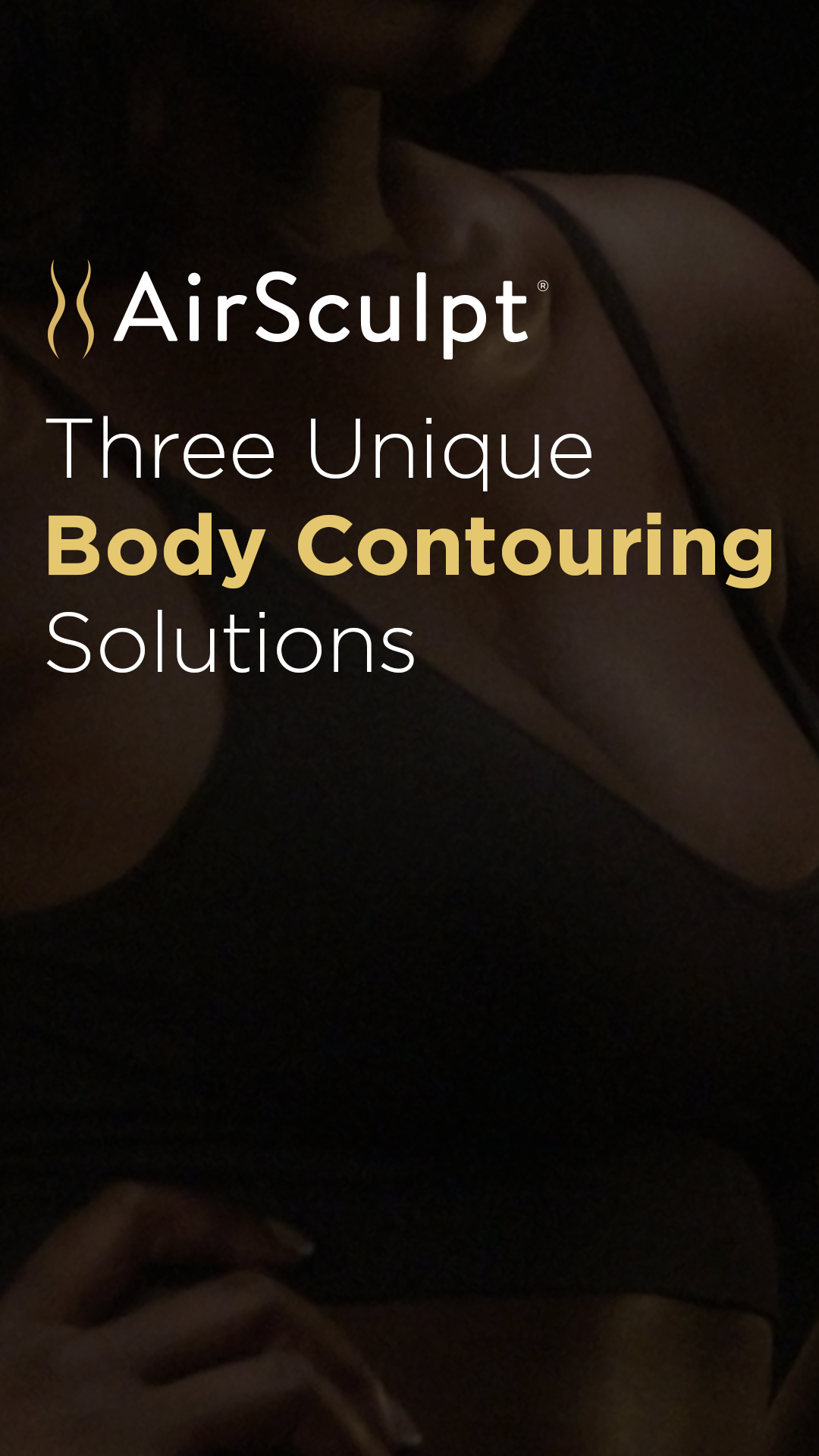 mobile thubmnail photo with Raro Lae's body in background. three unique body contouring solutions