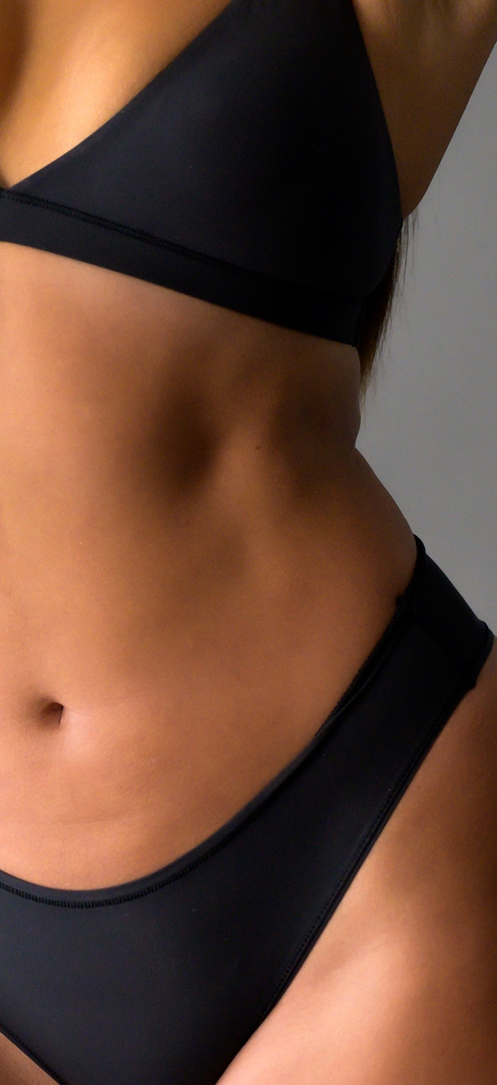 Womans stomach