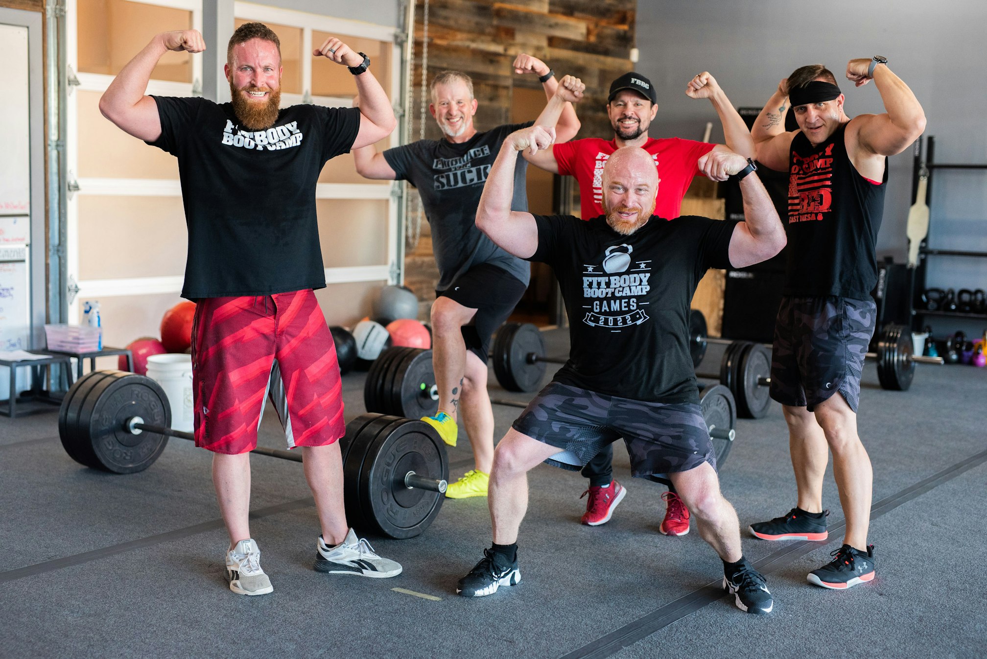 Ben Jones and work out friends