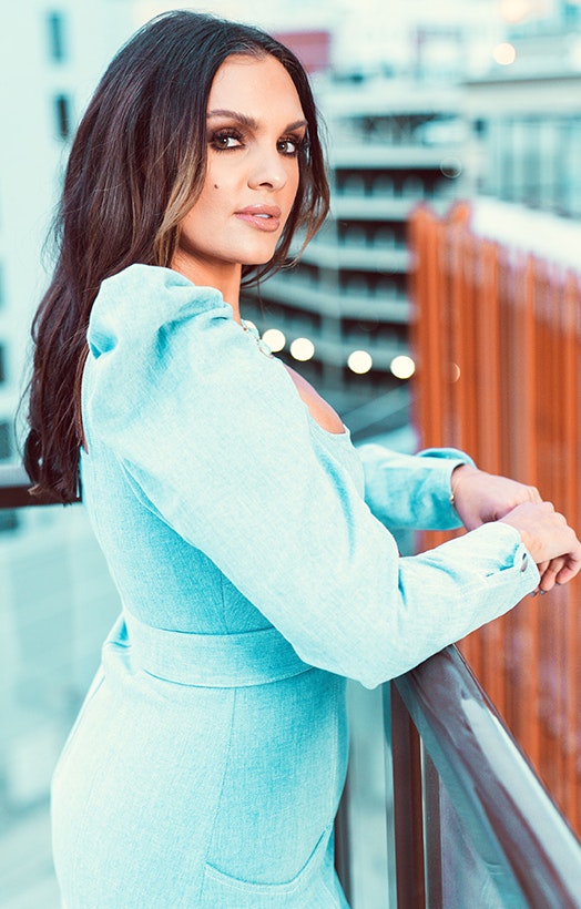 Renee in blue