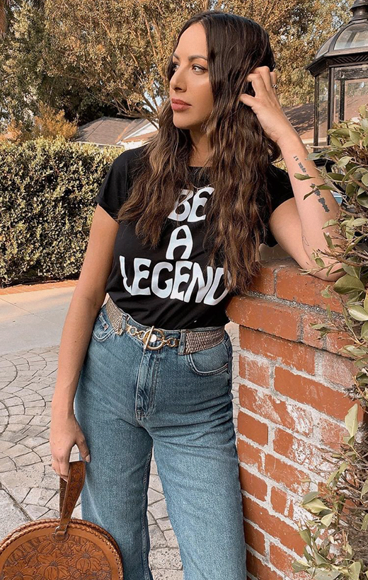 Kristen black t shirt