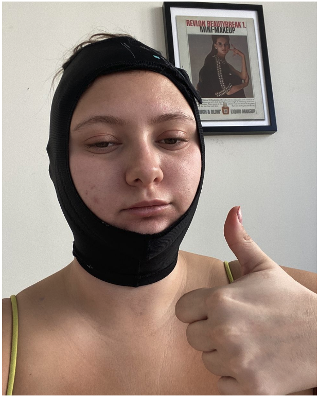 person wearing black