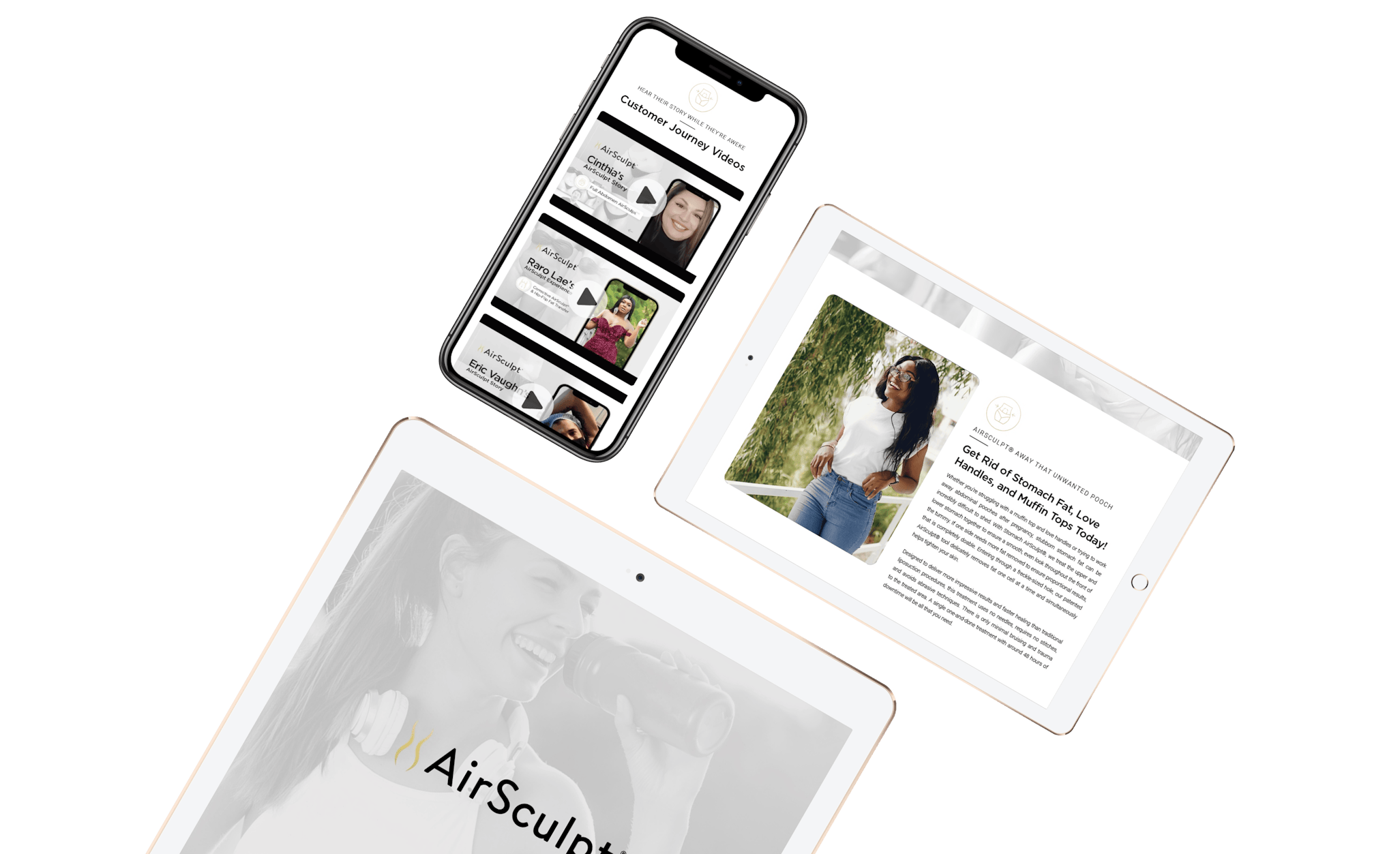 digital showcasing of airsculpt