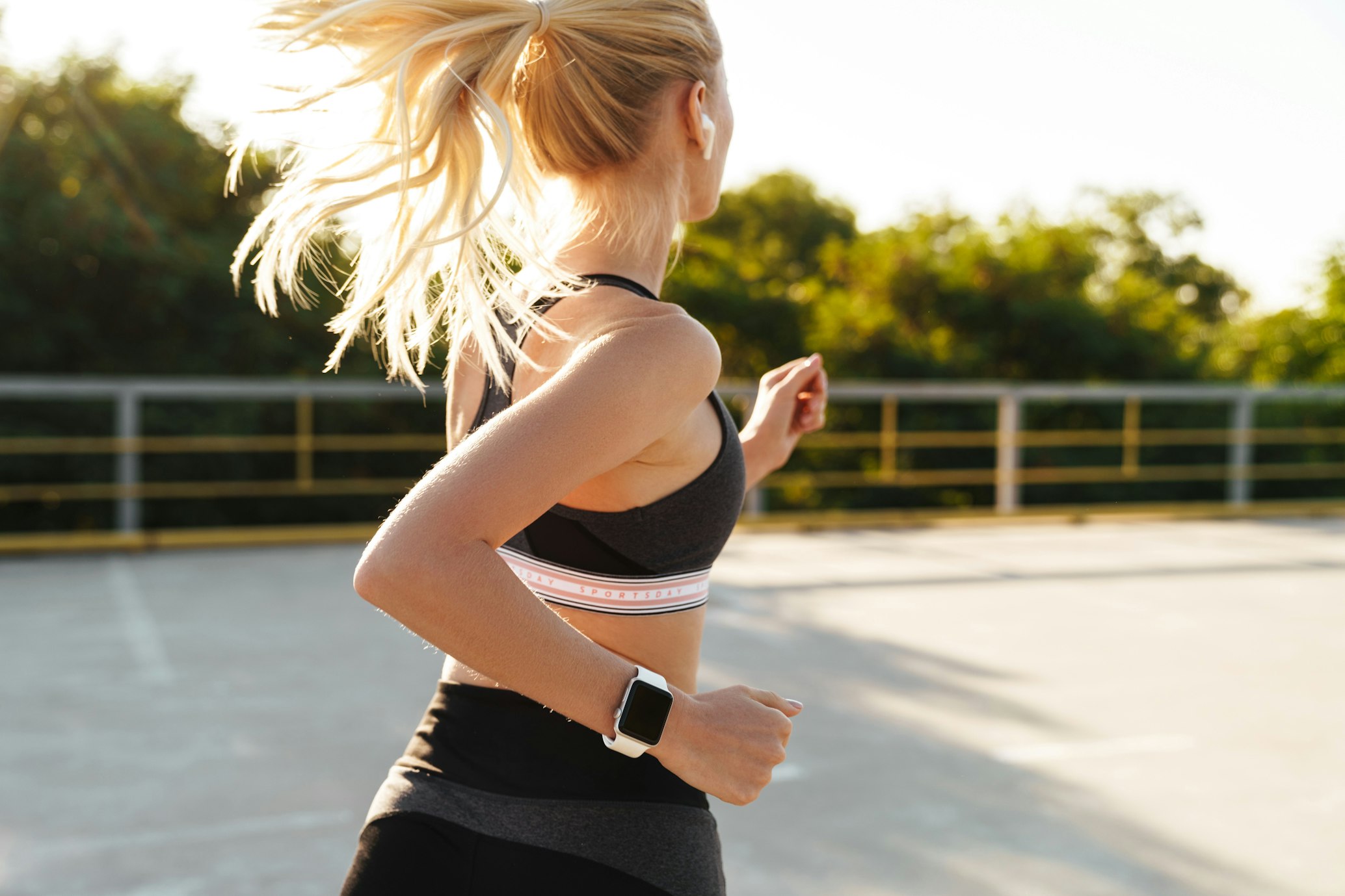 woman running