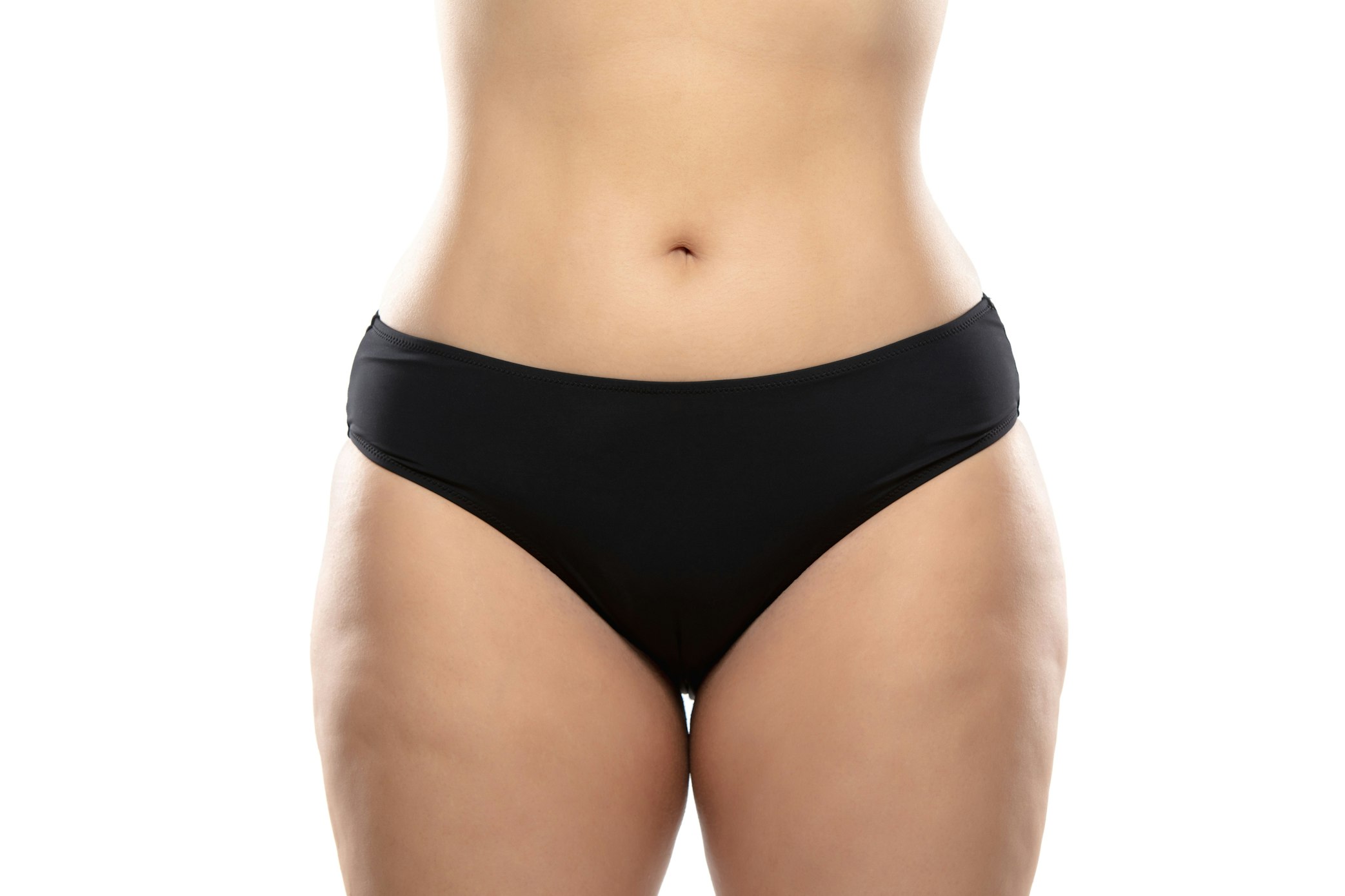 woman bottom in black bikini