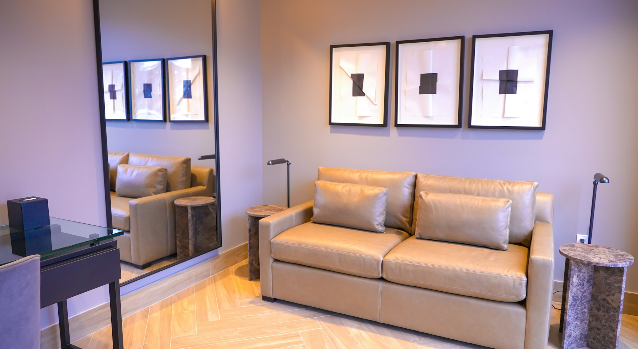AirSculpt White Plains waiting room couch image