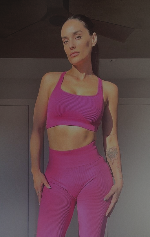 Gabriela Lopez working out