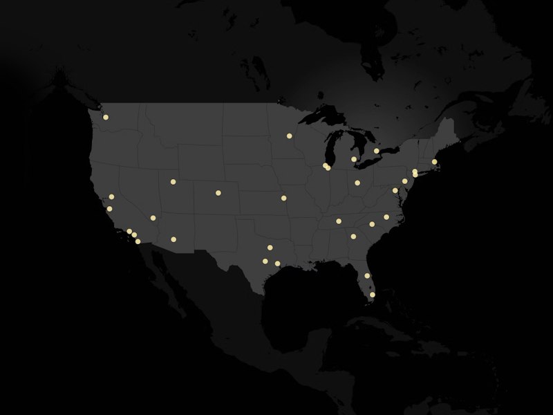 AirSculpt Locations Map