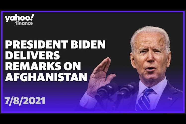 LIVE: President Biden delivers remarks on Afghanistan drawdown efforts
