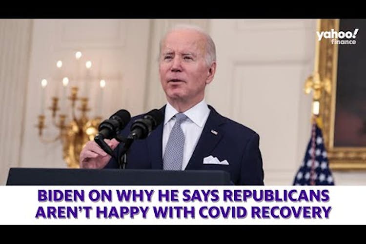 Biden on why he says Republicans aren't happy with coronavirus recovery